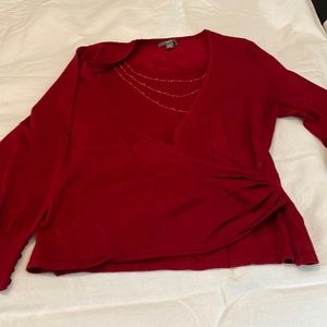 Women’s Red Sweater Top